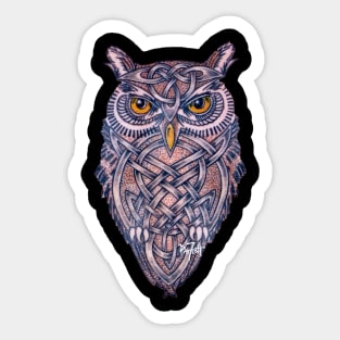 Celtic Owl Totem Sticker